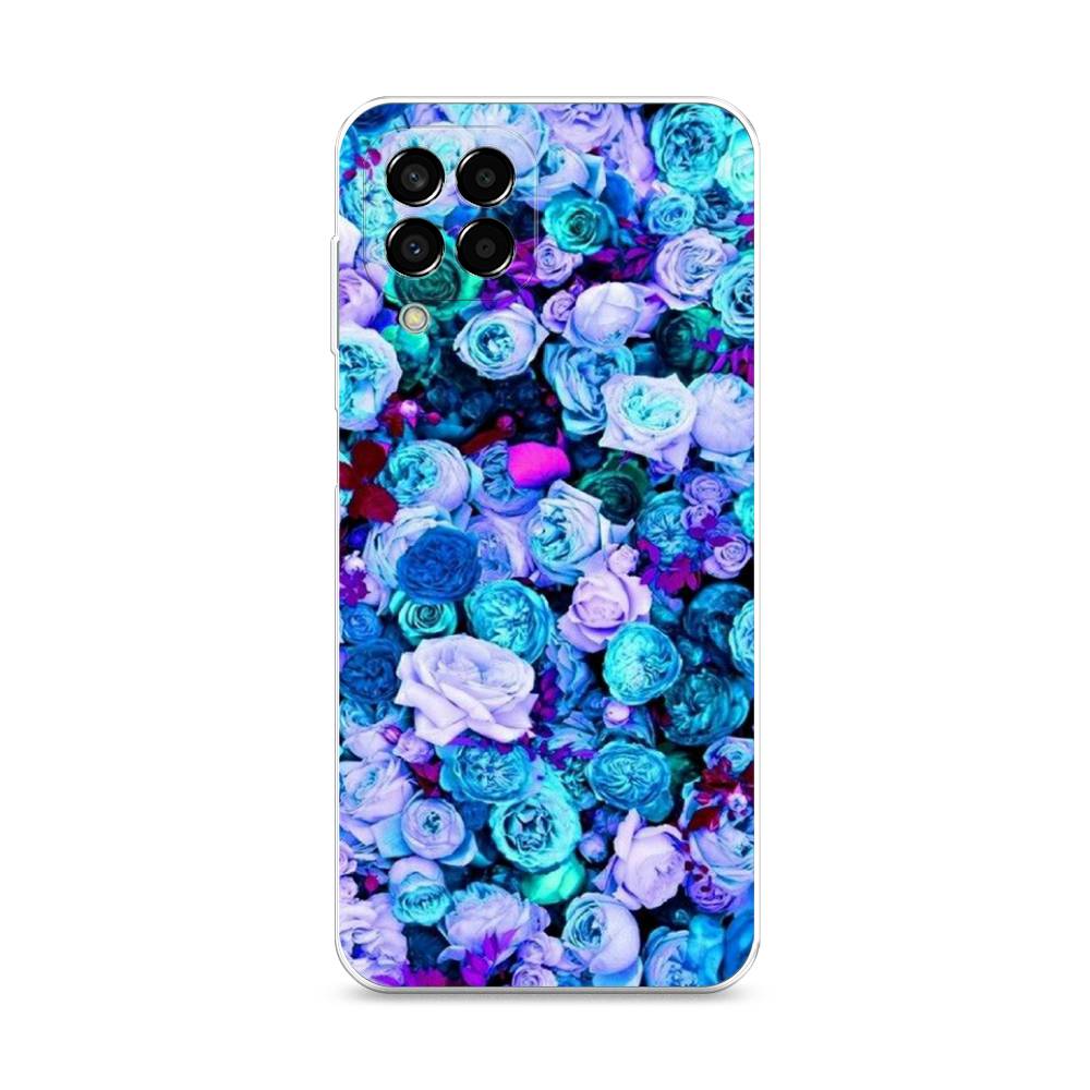 

Чехол на Samsung Galaxy M33 "Цветочный ковер", Фиолетовый, 2105650-2