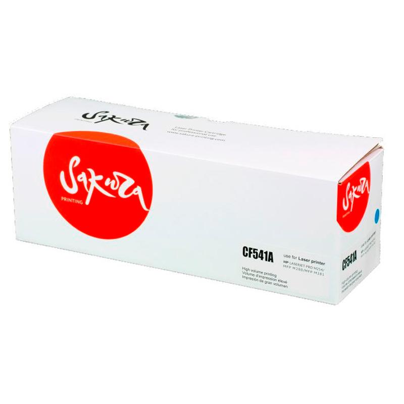 

Картридж для лазерного принтера SAKURA (SACF541A) голубой, совместимый