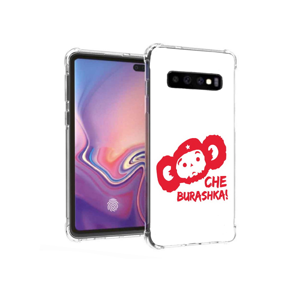 

Чехол MyPads Tocco для Samsung Galaxy S10+ чебурашка (PT125670.500.672), Прозрачный, Tocco