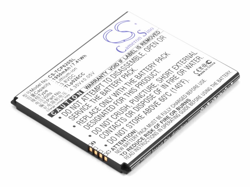 

Аккумулятор для телефона TCL ONO, P620M TLp026CC