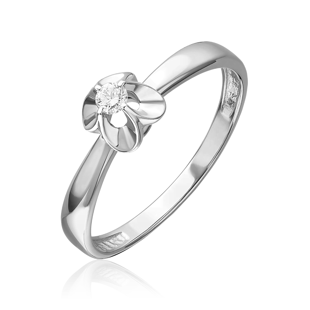 

Кольцо из белого золота р.  PLATINA jewelry 01-5805-00-101-1120, бриллиант, 01-5805-00-101-1120