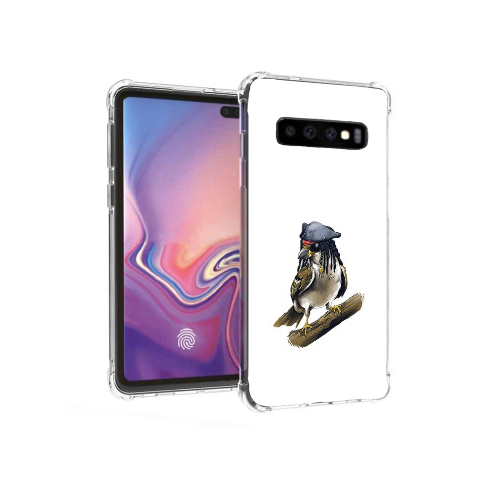 

Чехол MyPads Tocco для Samsung Galaxy S10+ Джек воробей (PT125670.500.65), Прозрачный, Tocco