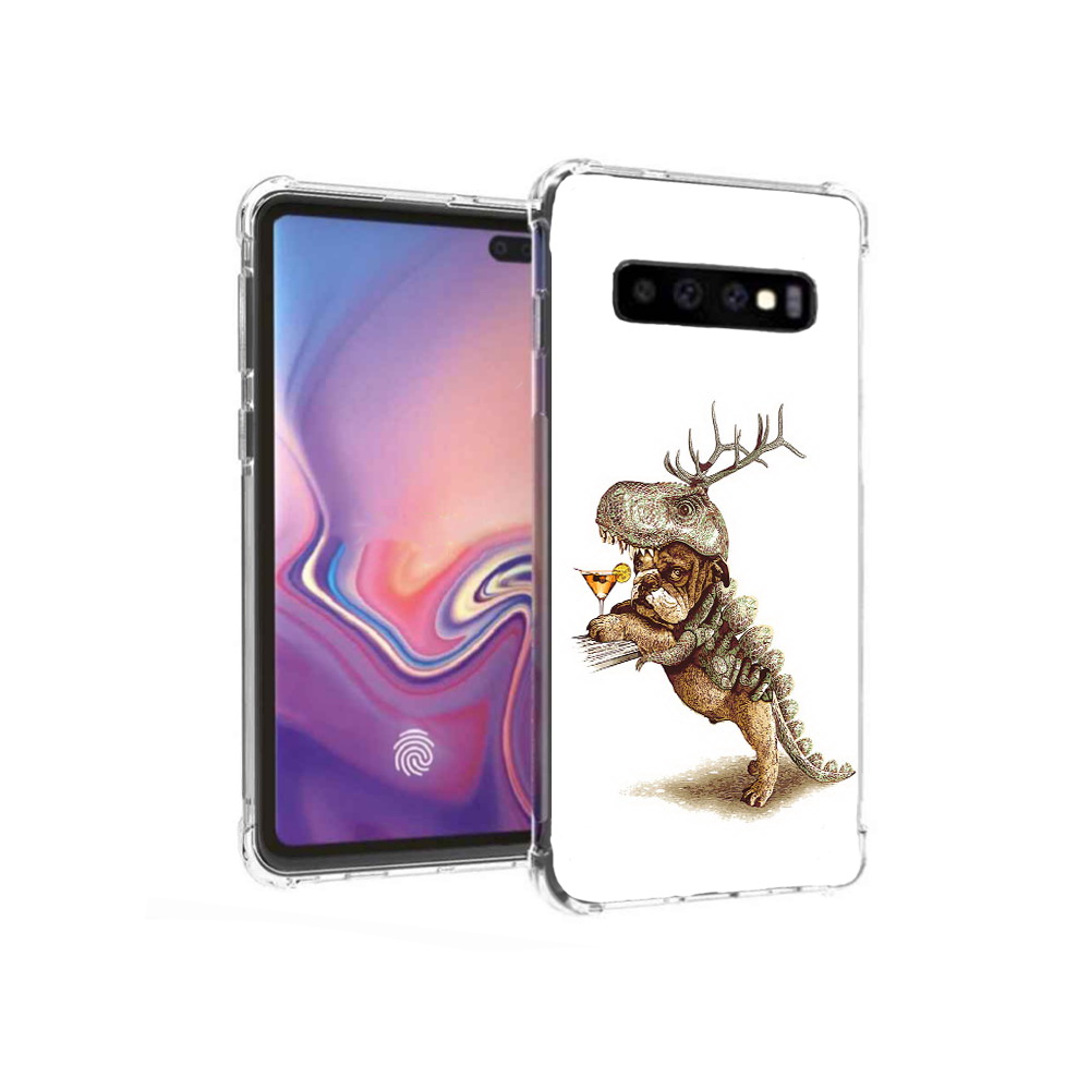 

Чехол MyPads Tocco для Samsung Galaxy S10+ тематическая вечеринка (PT125670.500.638), Прозрачный, Tocco