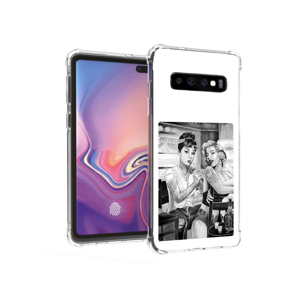 

Чехол MyPads Tocco для Samsung Galaxy S10+ тату мастер (PT125670.500.637), Прозрачный, Tocco