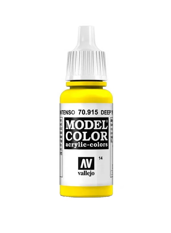 

Краска Vallejo V-70915 Model Color Желтый темный 17 мл