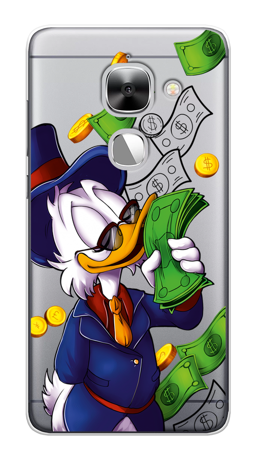 

Чехол на LeEco Le 2 "Scrooge McDuck with Money", Синий;зеленый;белый, 140150-6