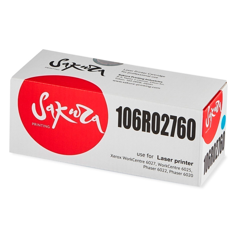 

Картридж для лазерного принтера SAKURA (SA106R02760) голубой, совместимый