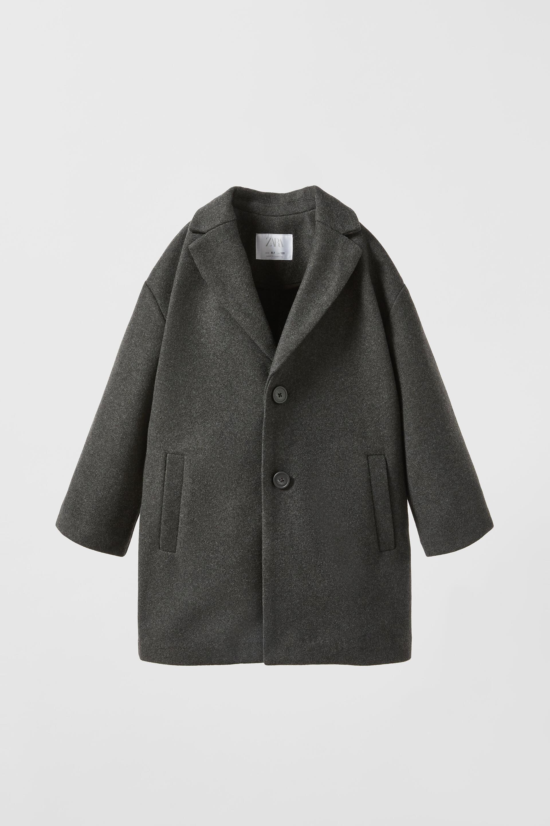 

Пальто детское ZARA 0507075292235, темно-серый, 152 (товар из-за рубежа), 05070752922