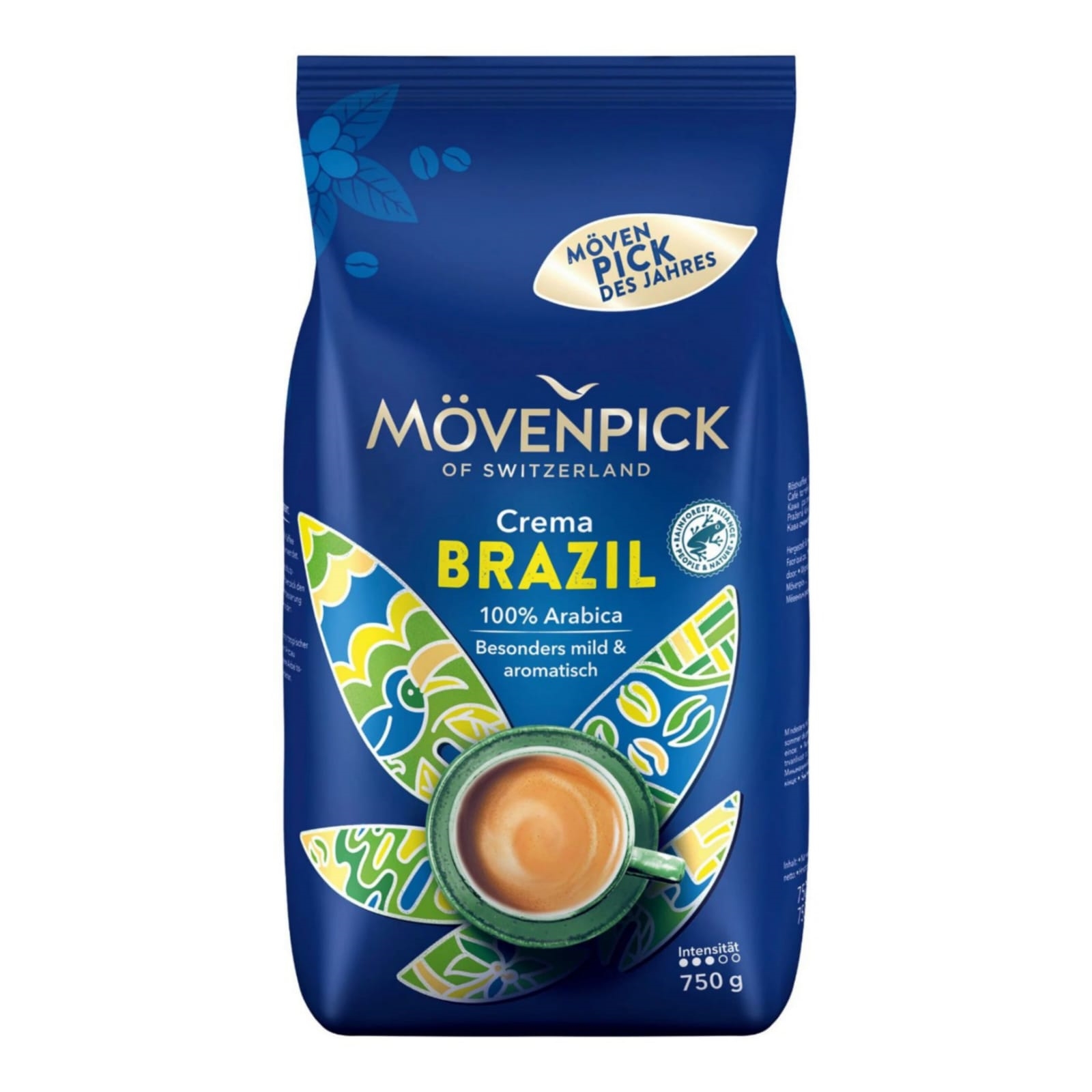 Кофе в зернах Movenpick Crema Brazil, 750 г