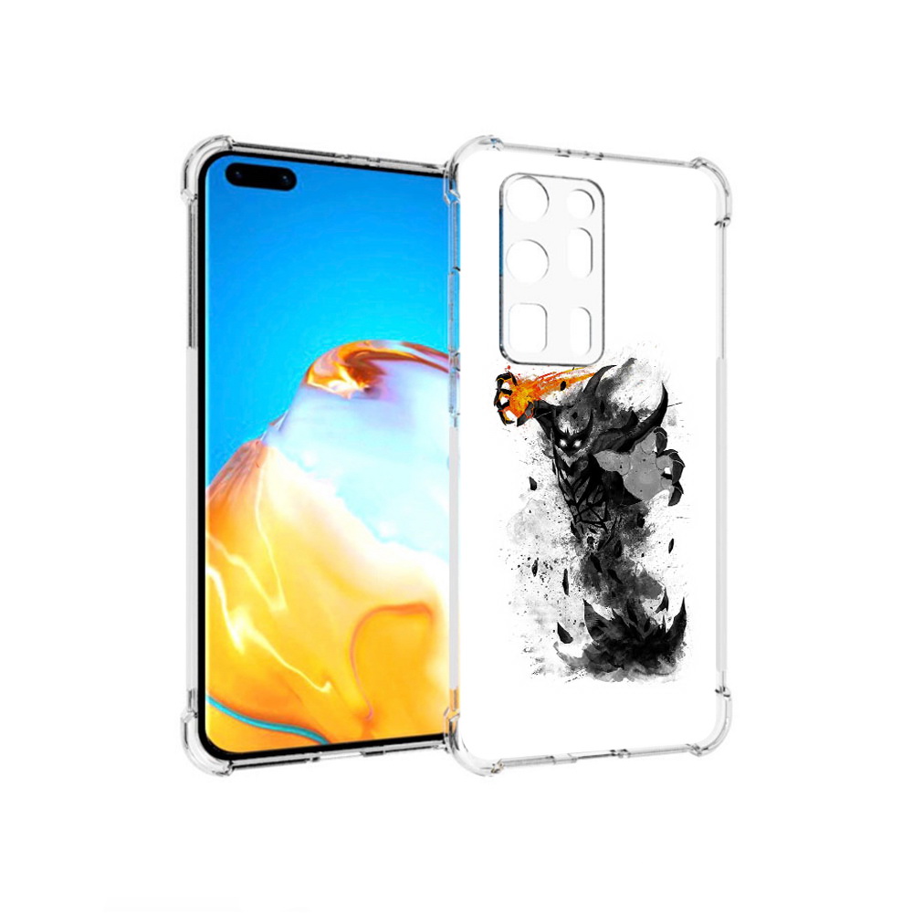 Чехол MyPads Tocco для Huawei P40 Pro+ nevermore черно белый