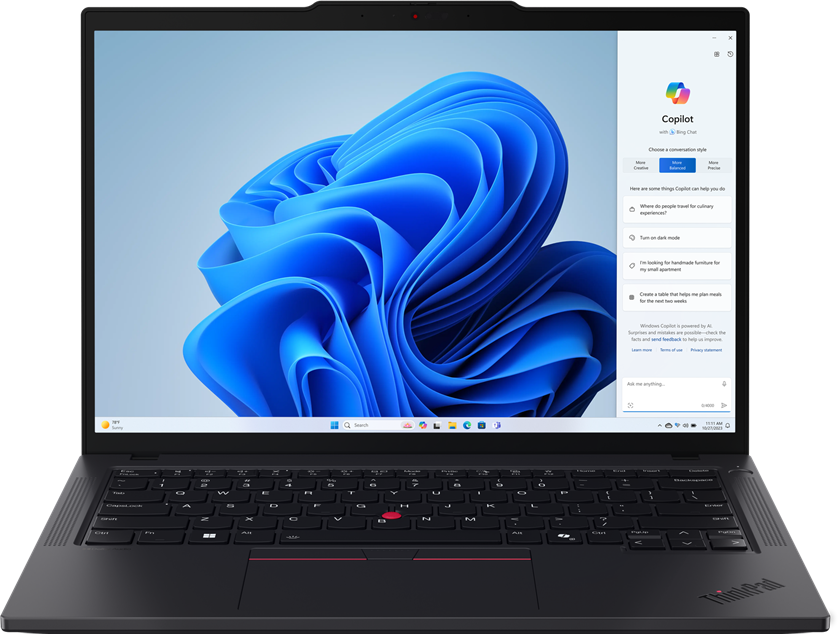 

Ноутбук LENOVO ThinkPad T14 Gen 5 черный (21MMS1CN00), ThinkPad T14 Gen 5