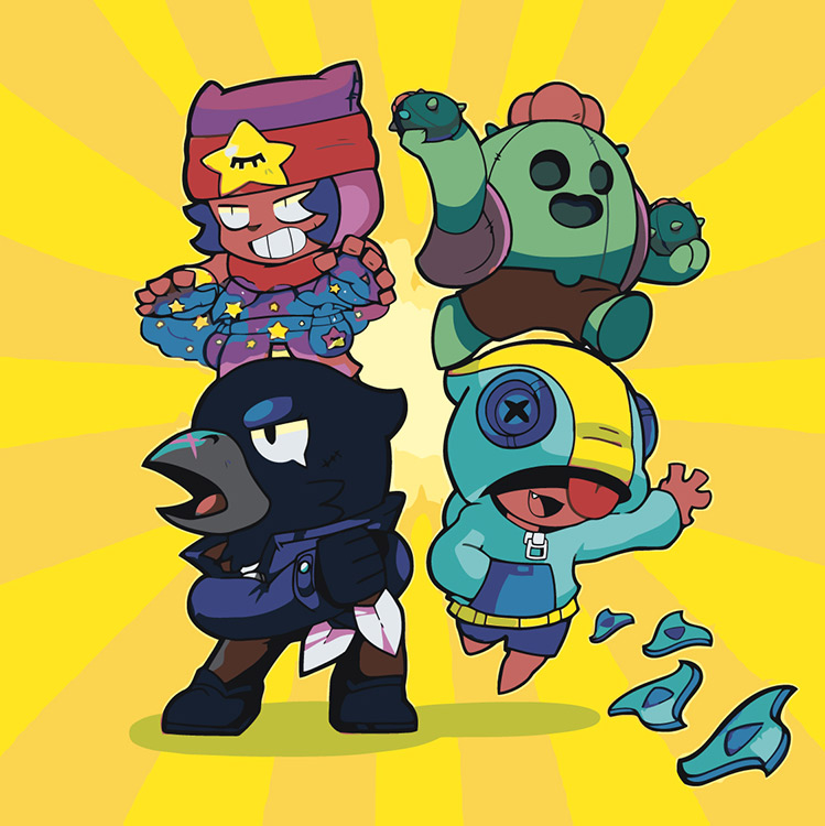 

Картина по номерам Цветное Brawl Stars Бравл Старс: Ворон, Спайк