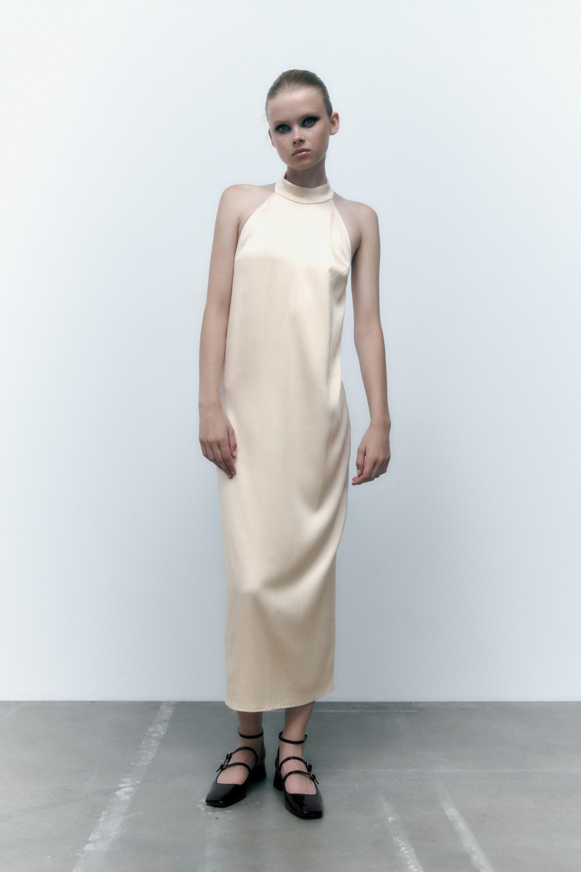 

Платье женское ZARA 00219801 белое L (доставка из-за рубежа), 00219801