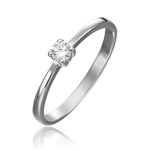 

Кольцо из белого золота р. 16,5 PLATINA jewelry 01-0454-00-101-1120-30, бриллиант, 01-0454-00-101-1120-30