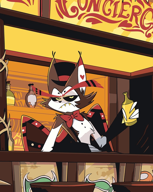 

Картина по номерам Цветное Отель Хазбин (Харбин): Хаск в баре