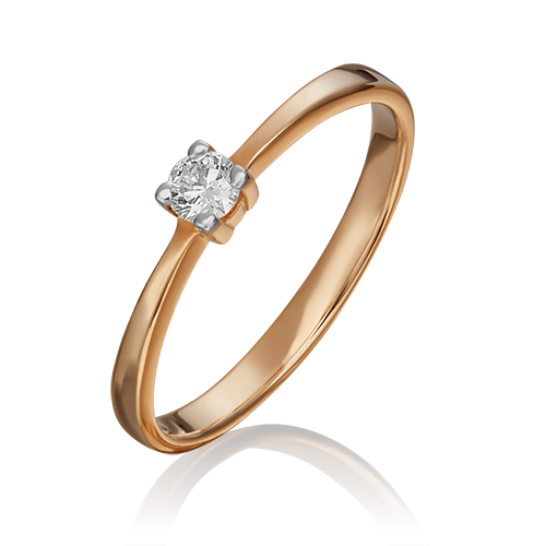 

Кольцо из красного золота р.  PLATINA jewelry 01-0453-00-101-1110-30, бриллиант, 01-0453-00-101-1110-30