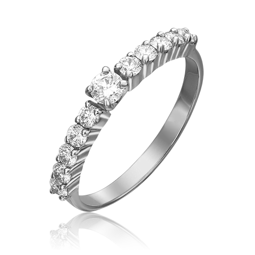 

Кольцо из белого золота р. , PLATINA jewelry 01-0370-00-101-1120-30, бриллиант, 01-0370-00-101-1120-30