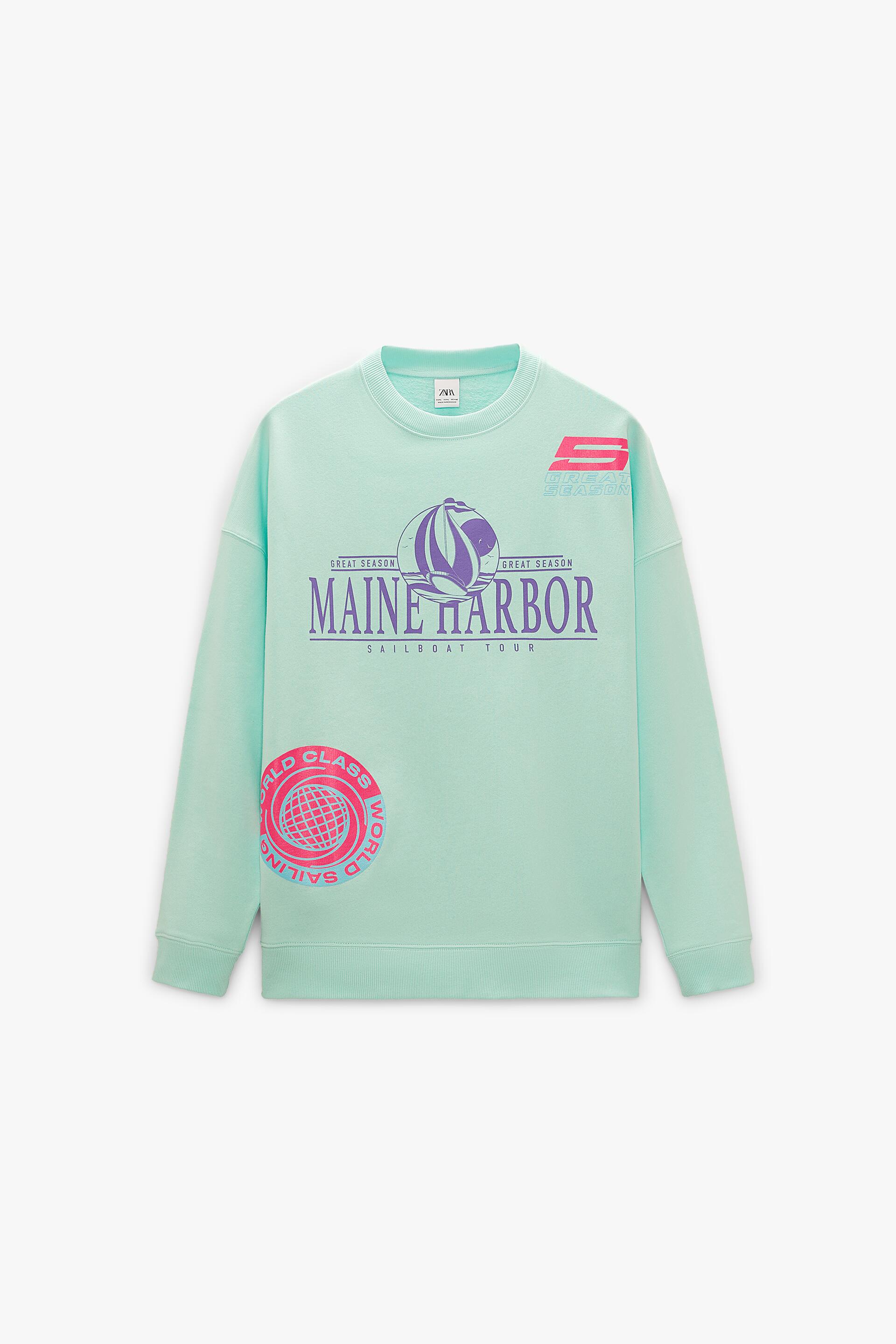 

Свитшот мужской ZARA 00208302 зеленый XL (доставка из-за рубежа), 00208302