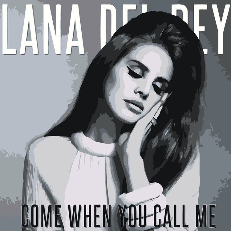

Картина по номерам Цветное Lana Del Rey Лана Дель Рей: обложка чб
