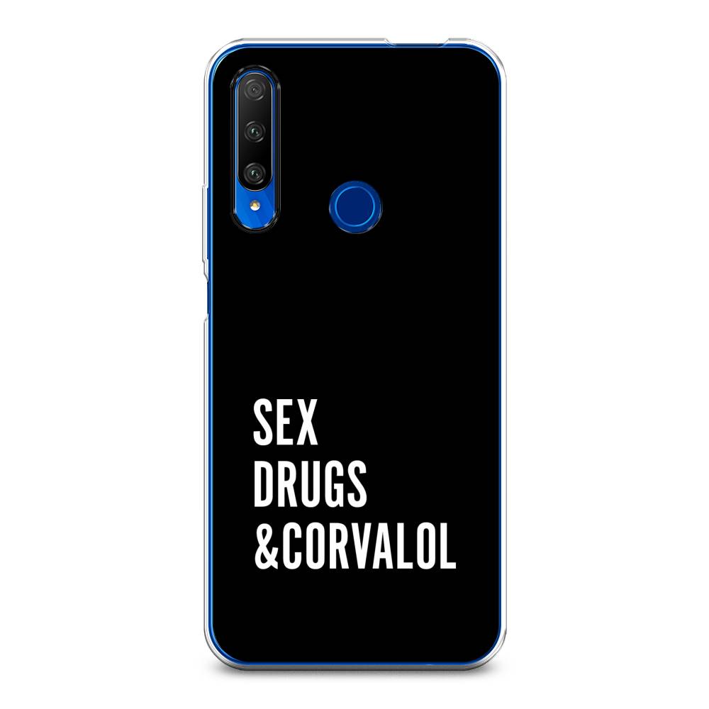 

Чехол на Huawei Honor 9X Premium "Corvalol", Черный;серый;белый, 610650-6