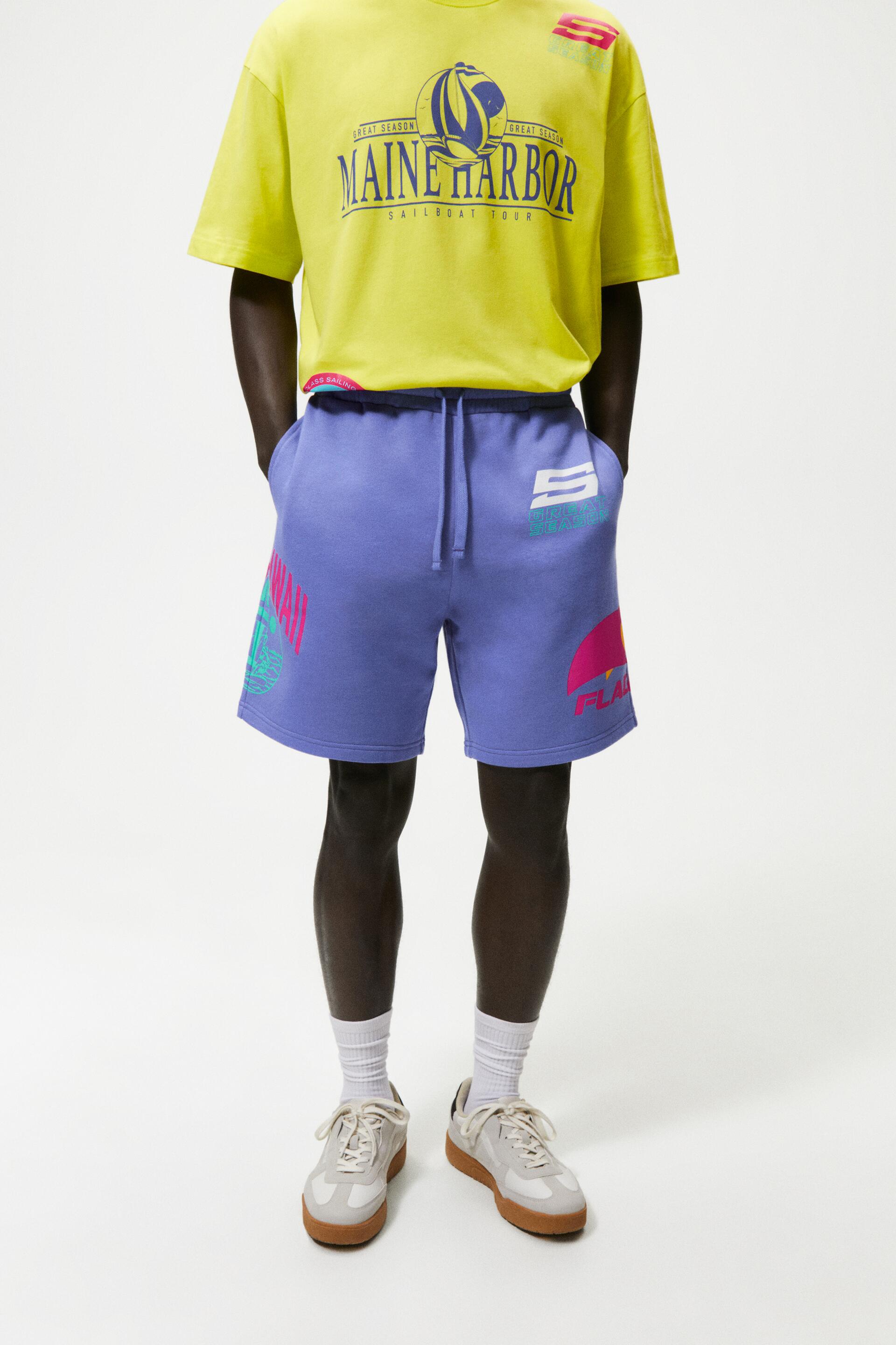 

Шорты мужские ZARA 00208301 фиолетовые S (доставка из-за рубежа), 00208301