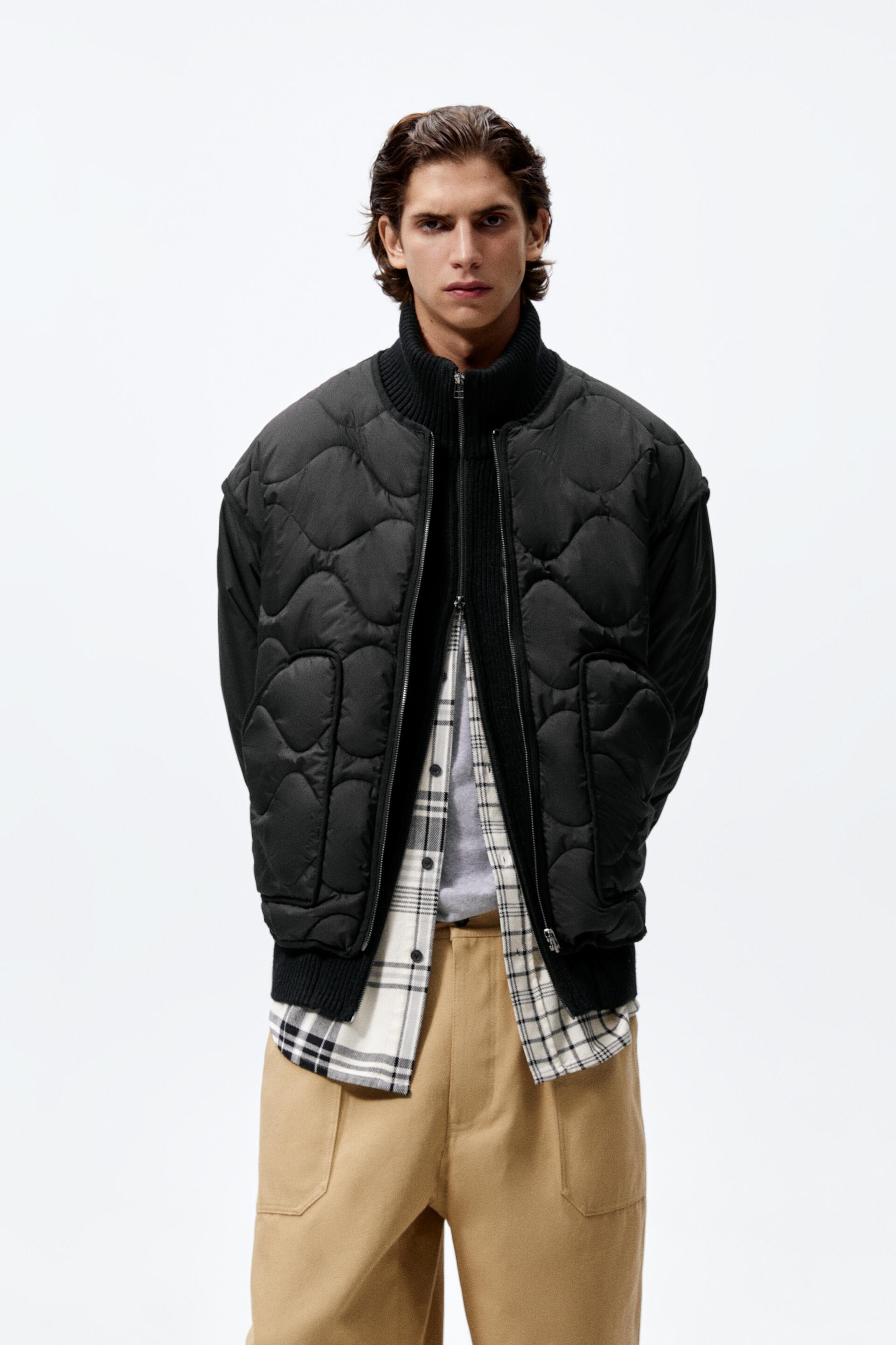 

Бомбер мужской ZARA 00155401 черный XL, 00155401