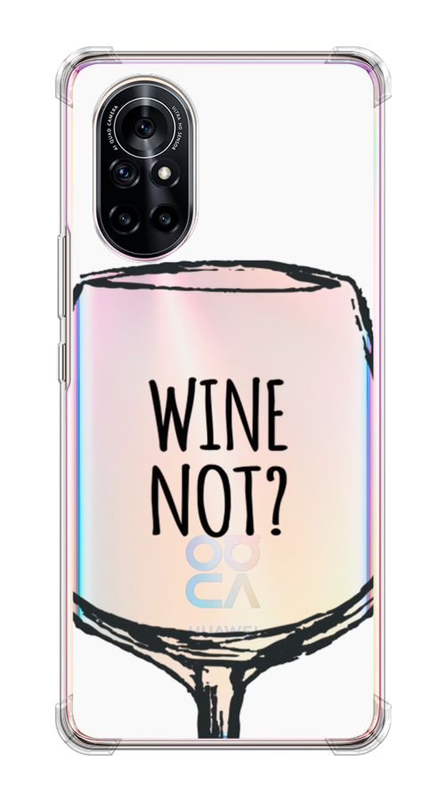 

Чехол на Honor V40 Lite "Wine not white", Белый, 6105150-6