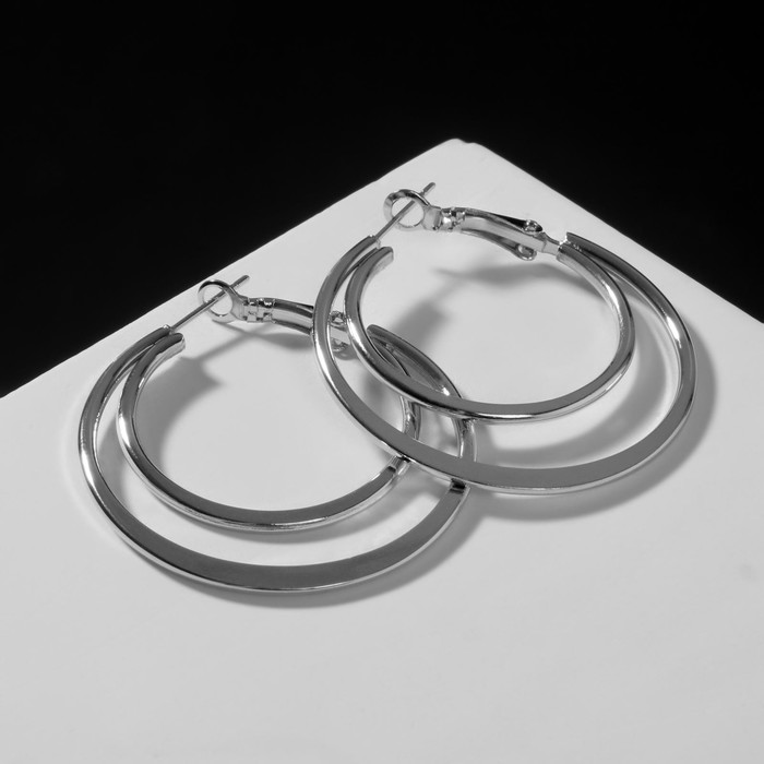 

Серьги конго из бижутерного сплава Queen Fair 5427119, без вставки
