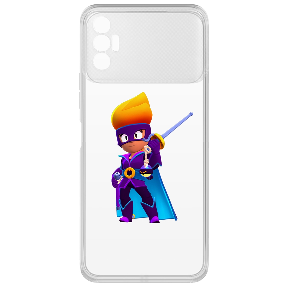 

Чехол-накладка Brawl Stars-Амбер де Ла Вега для Tecno Spark 8P, Прозрачный