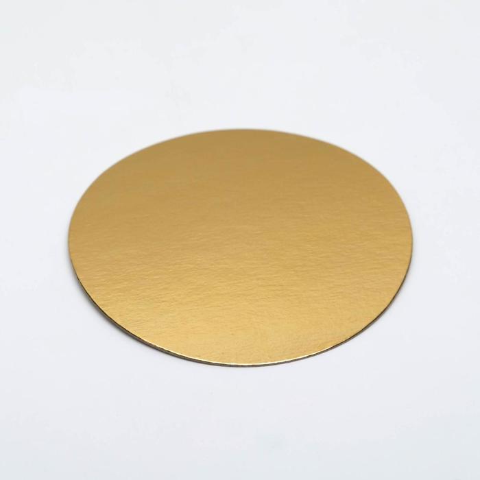 Подложка 9 см, золото, 0,8 мм (100 шт)
