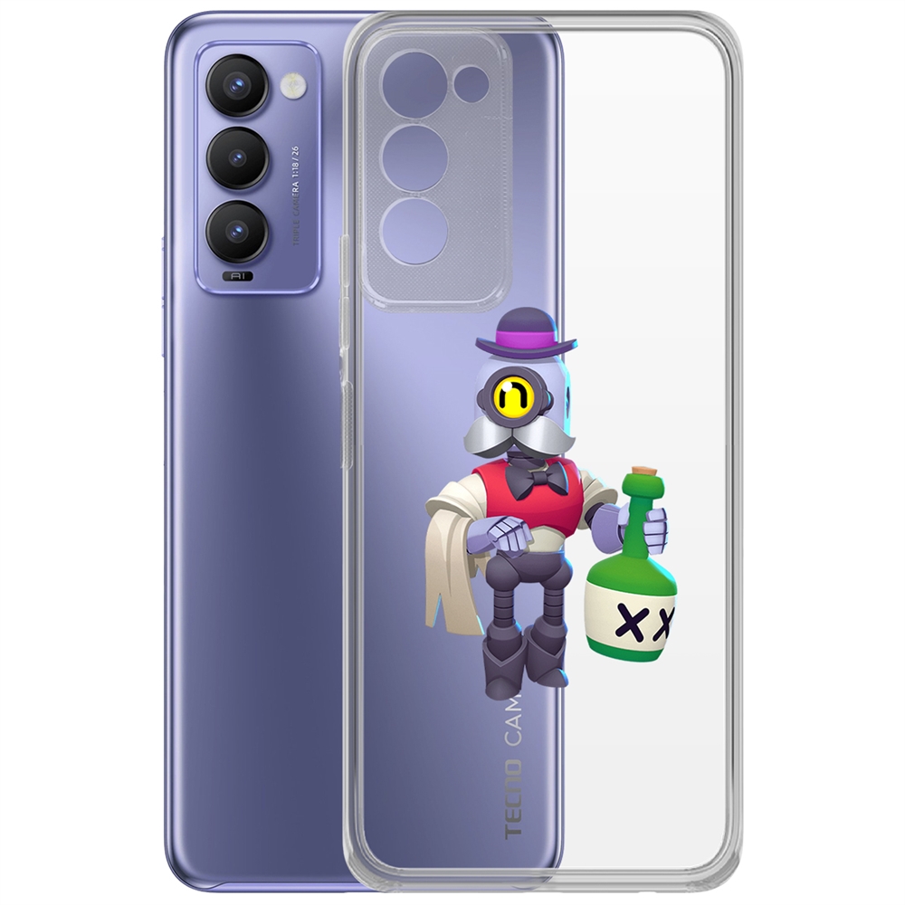 

Чехол-накладка Brawl Stars-Барли для Tecno Camon 18/18P