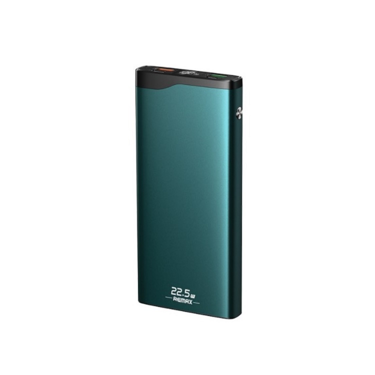 фото Внешний аккумулятор usb remax rpp-201 (10000 mah/3a/qc/pd) <зеленый>