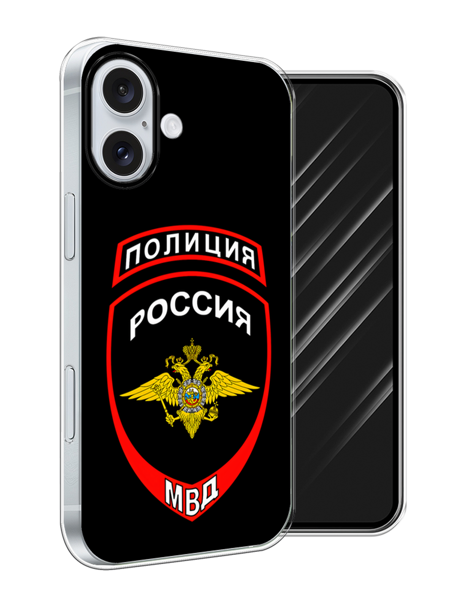 

Чехол Awog на Apple iPhone 16 Plus "Полиция шеврон", Черный;красный;белый, 16150-1