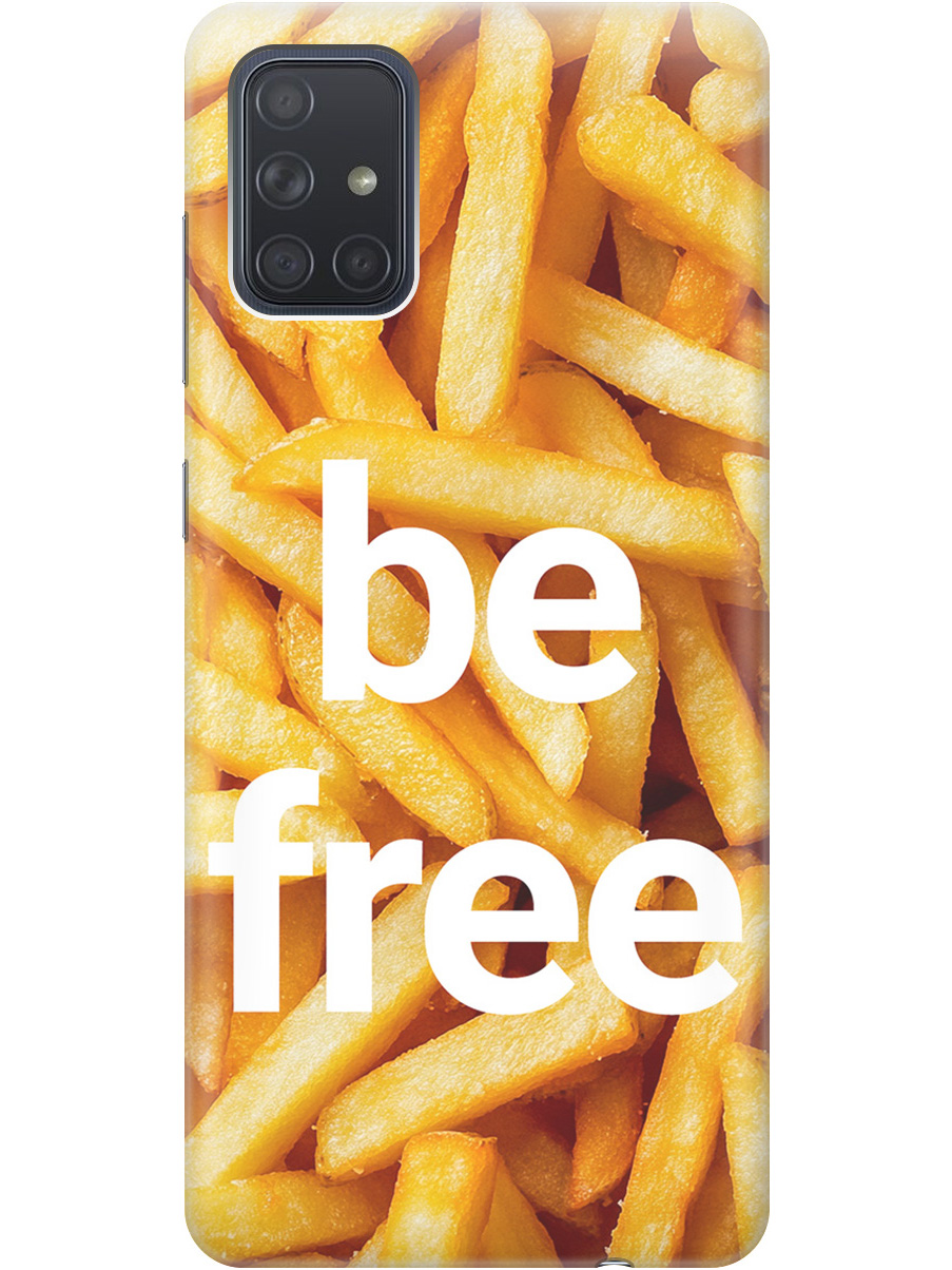 

Силиконовый чехол на Samsung Galaxy A71 с принтом "Be Free", Прозрачный;белый;желтый, 722411461