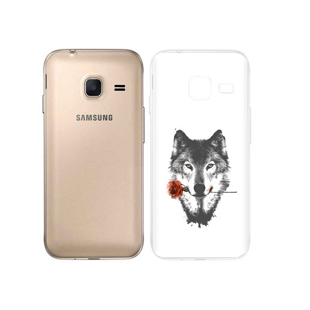 

Чехол MyPads Tocco для Samsung Galaxy J1 mini волк с розой (PT24300.564.270), Tocco