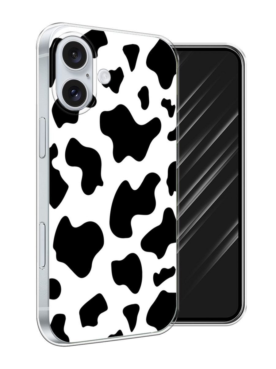 

Чехол Awog на Apple iPhone 16 Plus "Пятна коровы", Белый;черный, 16150-1