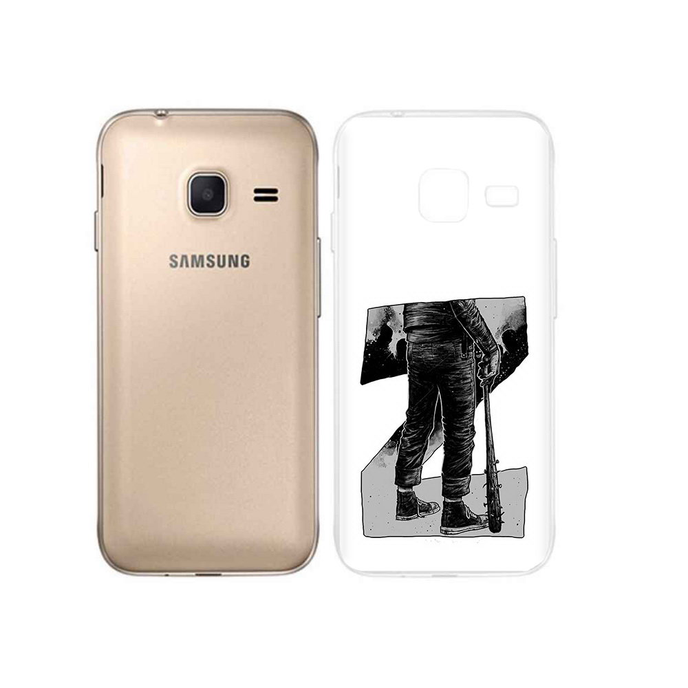 

Чехол MyPads Tocco для Samsung Galaxy J1 mini воин черно белый (PT24300.564.265), Tocco