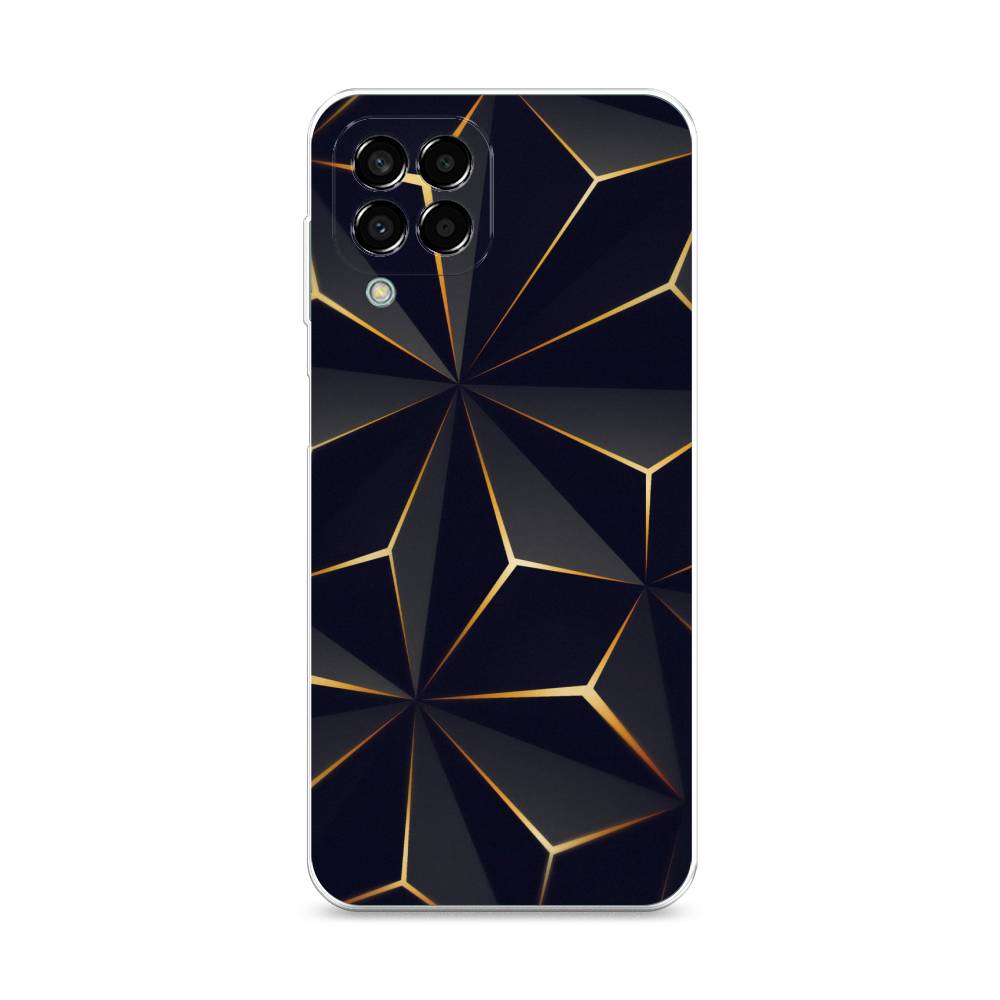

Чехол на Samsung Galaxy M33 "Черные полигоны", Золотистый;черный, 2105650-3