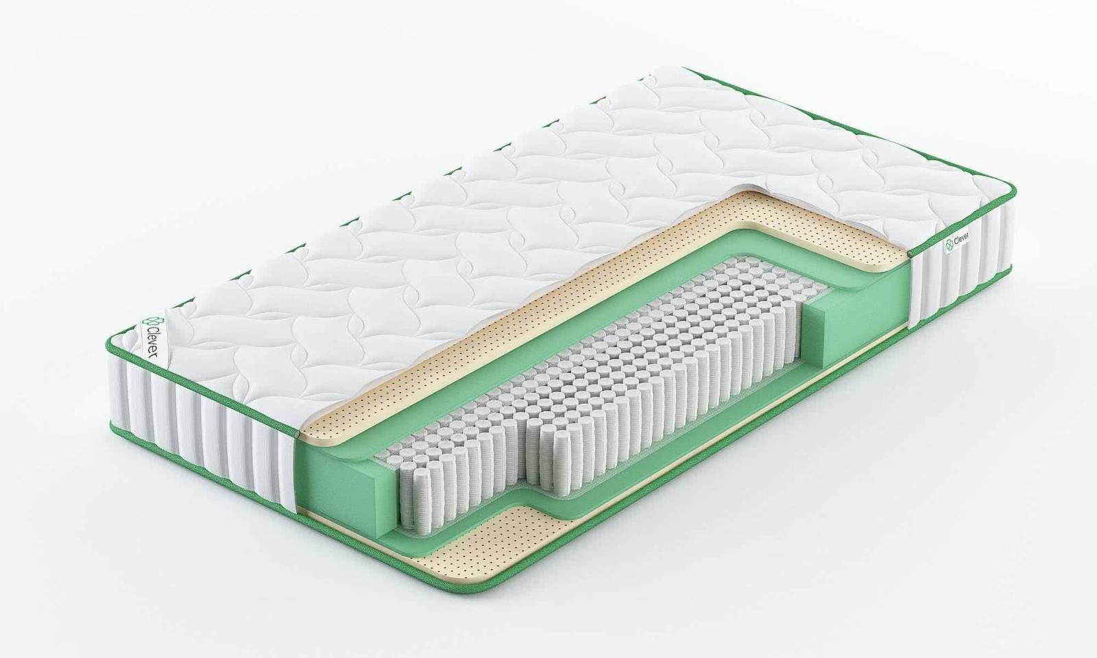 

Матрас Clever Sweet S1000 105x185, Белый, CLEVER SWEET S1000