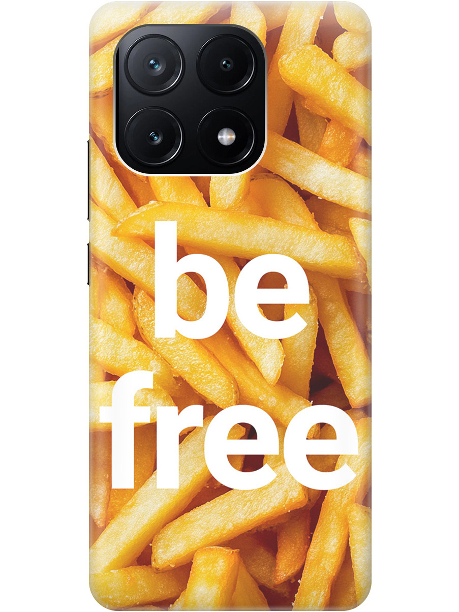 

Силиконовый чехол на Xiaomi Poco X6 Pro 5G с принтом "Be Free", Прозрачный;белый;желтый, 780484161