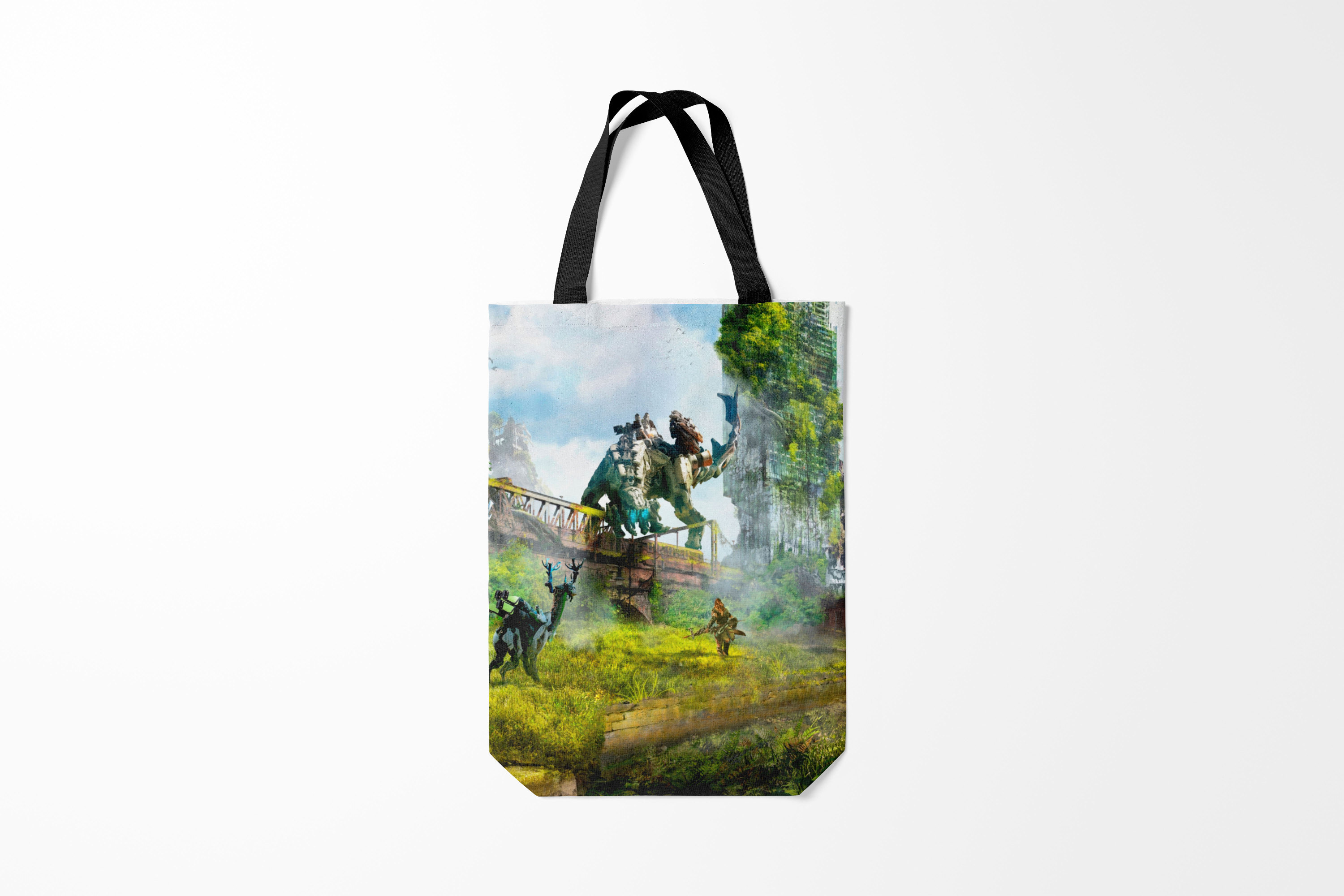 

Сумка шoппер унисекс Burnettie Horizon Zero Dawn, голубой, Horizon Zero Dawn