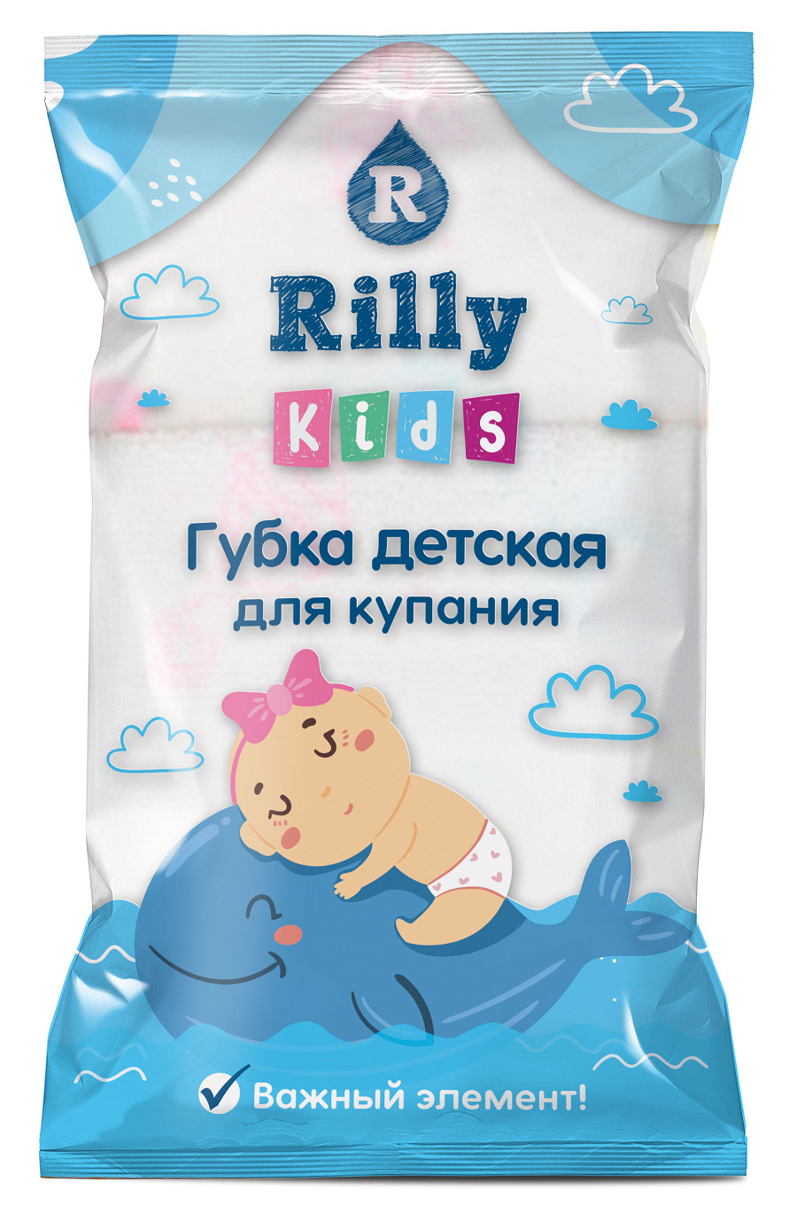 фото Губка детская rilly kids «махровая» гдкмахril1шт