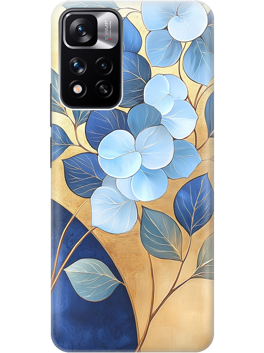 

Силиконовый чехол на Xiaomi Redmi Note 11 Pro+ 5G / Xiaomi 11i с принтом 857996, Прозрачный;золотистый;синий, 741736423