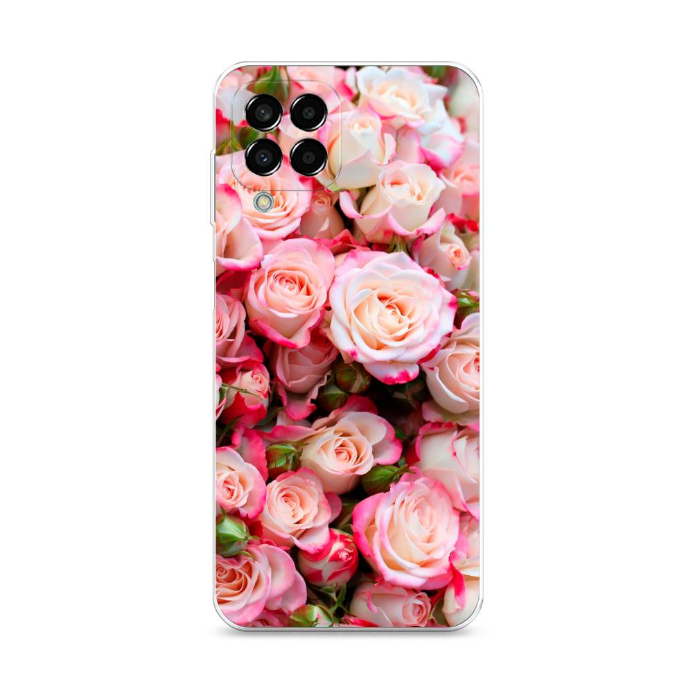 

Чехол на Samsung Galaxy M33 "Много роз", Розовый, 2105650-2