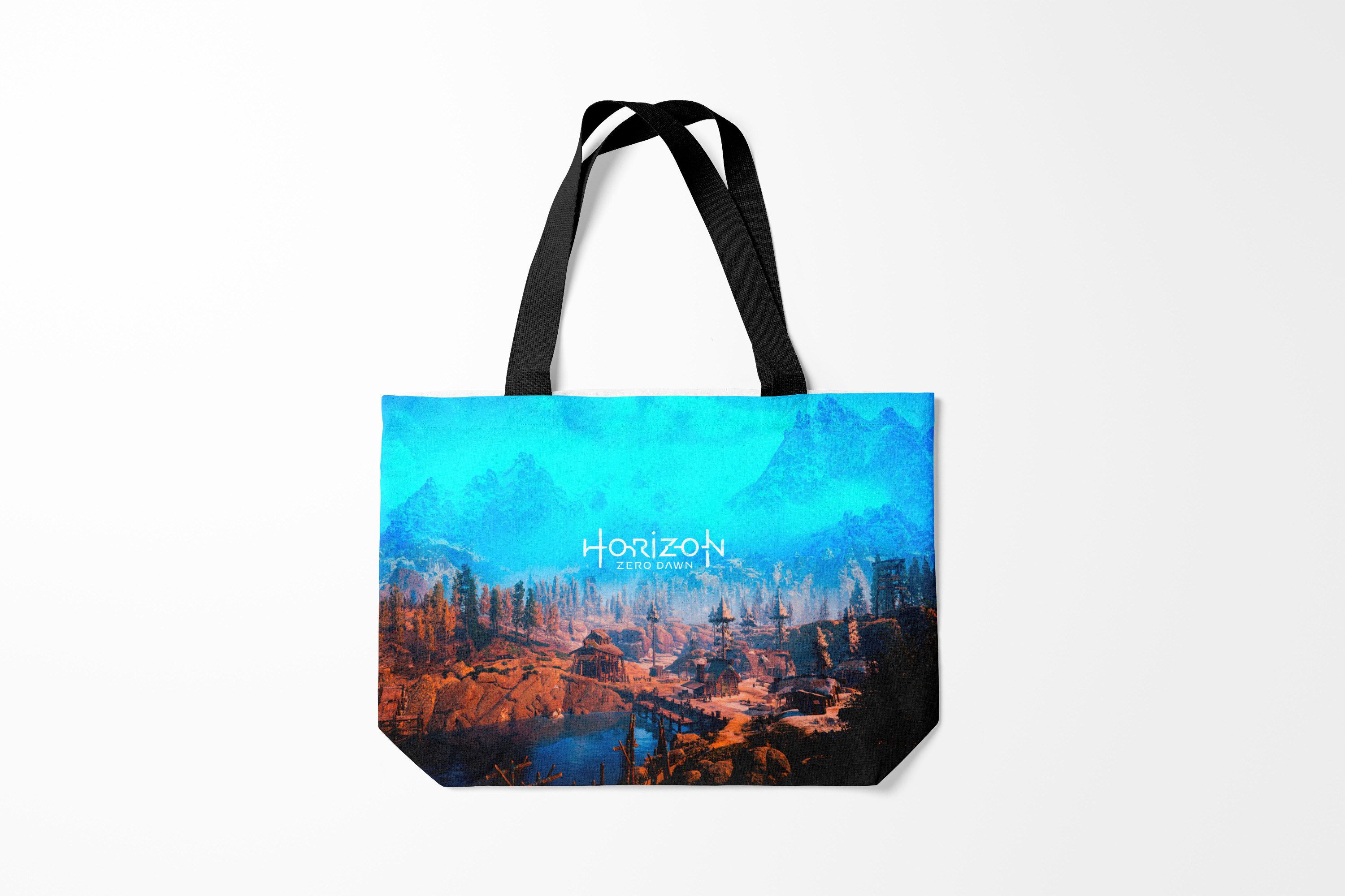 

Сумка шoппер унисекс Burnettie Horizon Zero Dawn, голубой, Horizon Zero Dawn