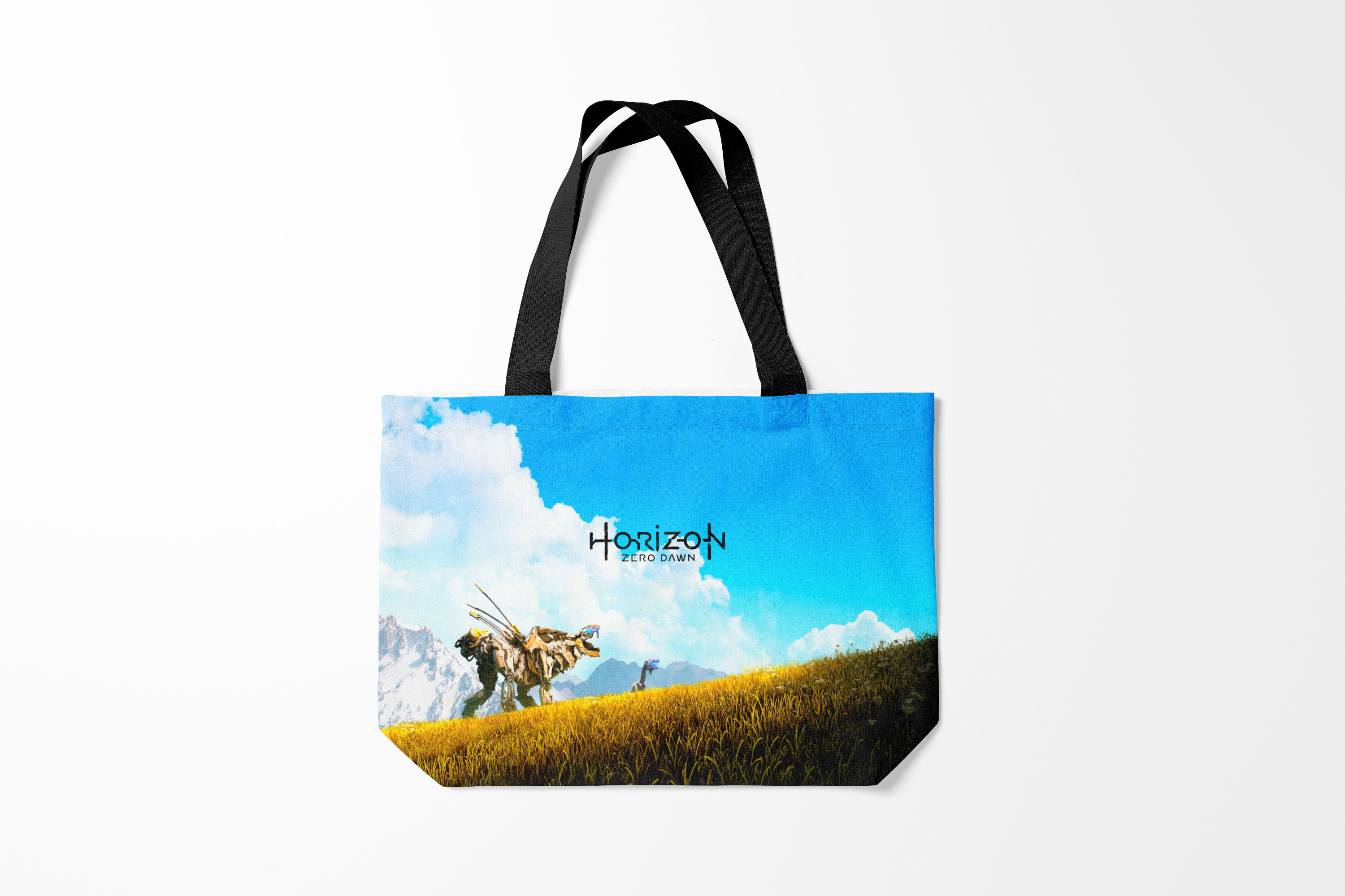 

Сумка шoппер унисекс Burnettie Horizon Zero Dawn, голубой, Horizon Zero Dawn