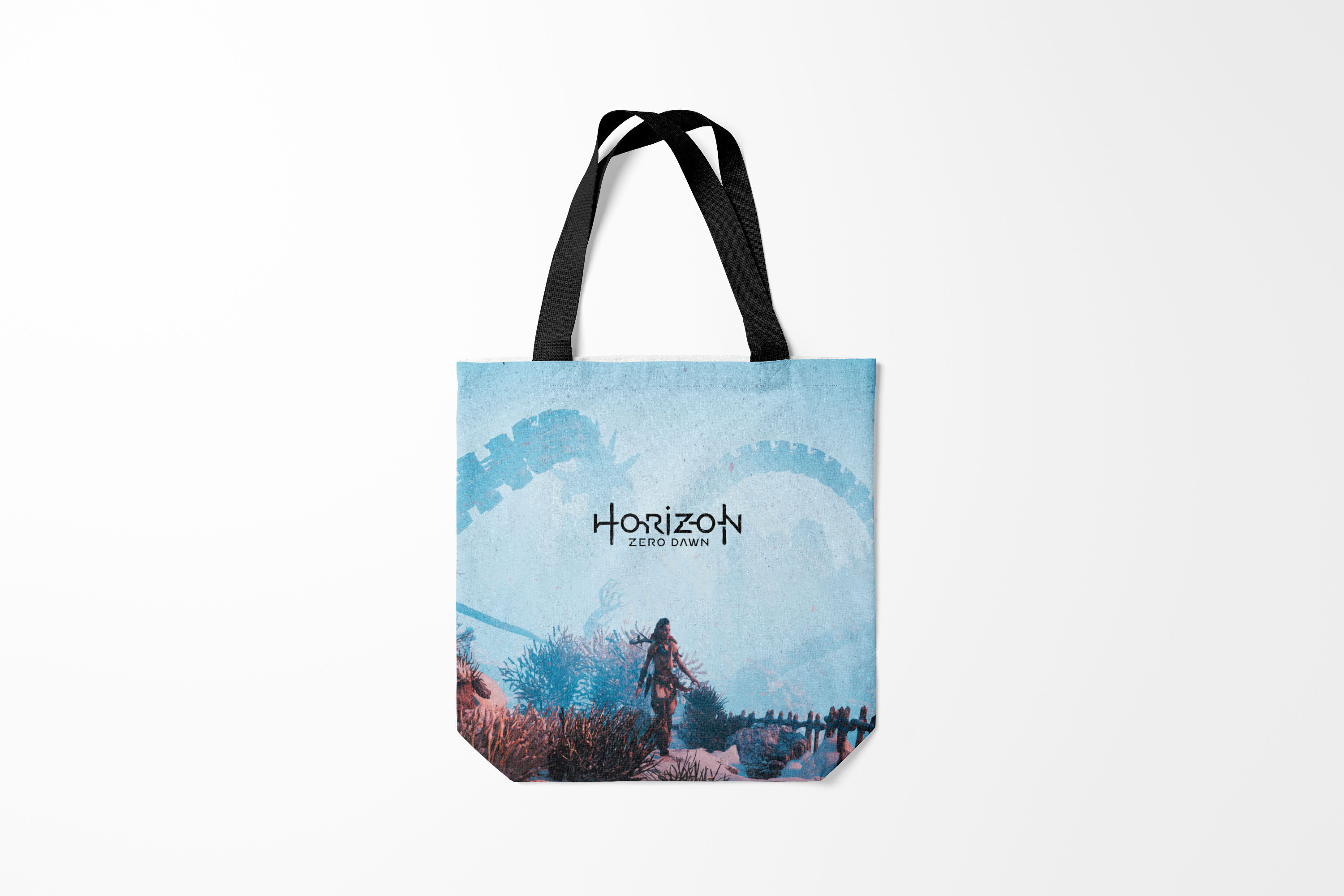 

Сумка шoппер унисекс Burnettie Horizon Zero Dawn, голубой, Horizon Zero Dawn