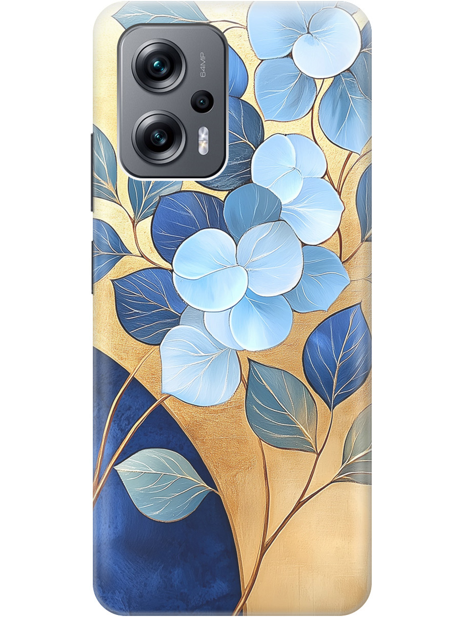 

Силиконовый чехол на Poco X4 GT / Xiaomi Redmi Note 11T Pro / 11T Pro+ с принтом 858022, Прозрачный;золотистый;синий, 740187723