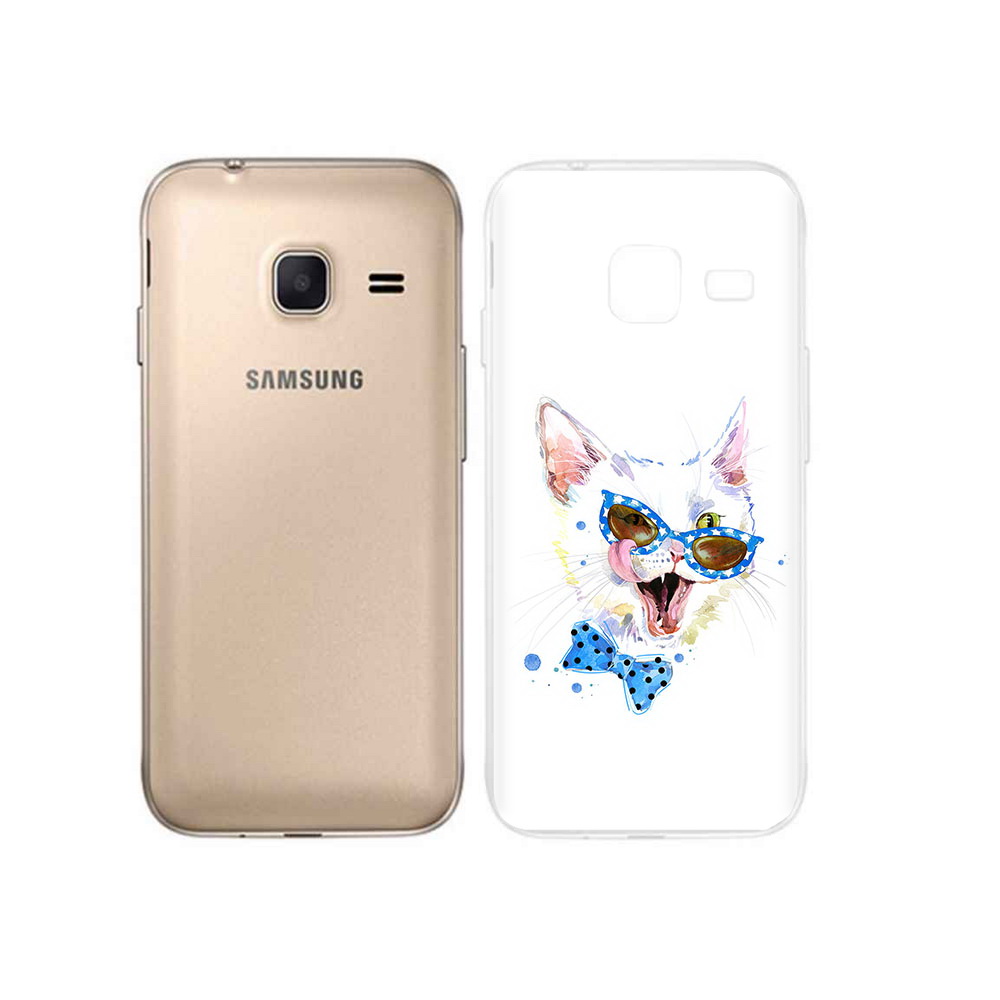 

Чехол MyPads Tocco для Samsung Galaxy J1 mini белый кот (PT24300.564.229), Tocco