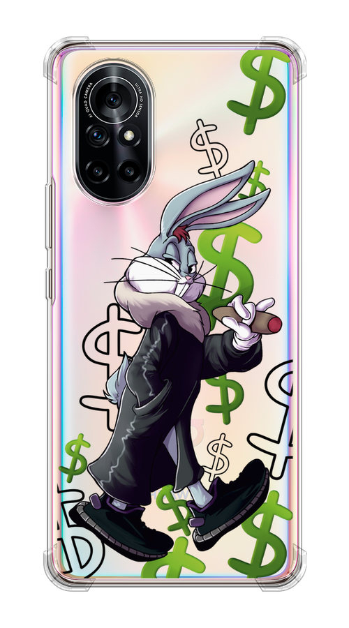 

Чехол на Honor V40 Lite "Rich Bugs Bunny", Зеленый;черный;голубой, 6105150-6